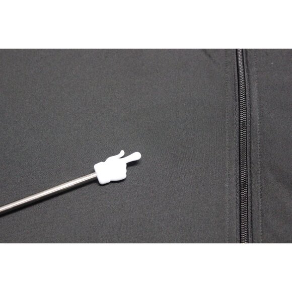 Nike men's retro style black gold full zip mock‎ neck training track jacket XL - Picture 9 of 12